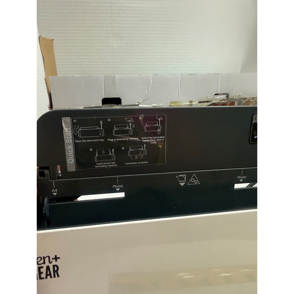 Used 2 of Pen+Gear Letter S Thermal Laminator White L411-A Hot Cold Jam Release - Picture 7 of 11